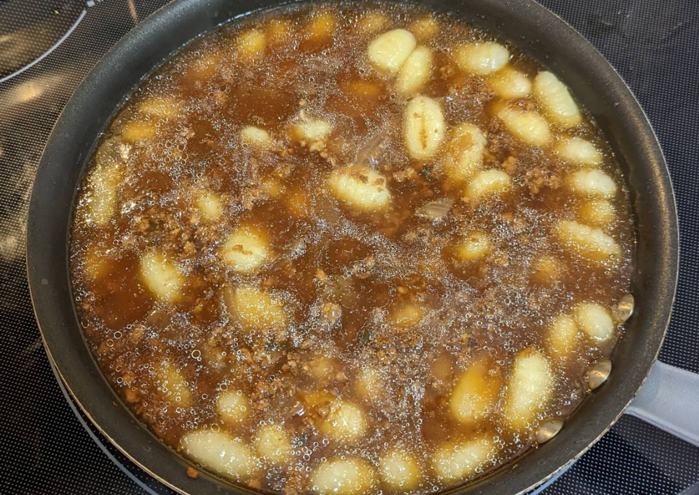 Vegan: French onion gnocchi