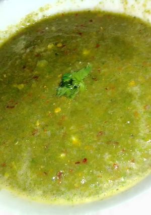 A picture of Mix green chutney.