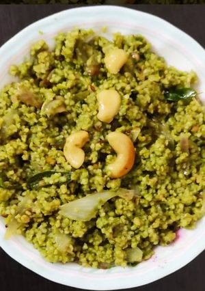 A picture of Kodo millet Coriander rice.