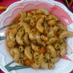 A picture of Red sauce pasta.