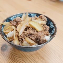 Gyudon Japanese Beef Rice Bowl (GF) A picture of Gyudon Japanese Beef Rice Bowl (GF).