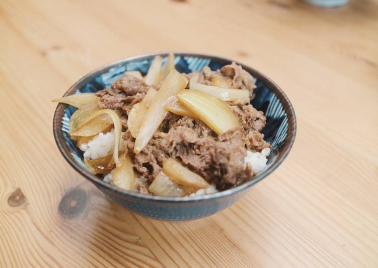 Recipe of Any-night-of-the-week Gyudon Japanese Beef Rice Bowl (GF)