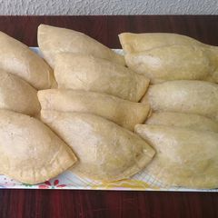 A picture of Meat Pies / Nigerian dumplings.
