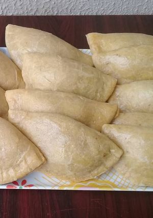 A picture of Meat Pies / Nigerian dumplings.