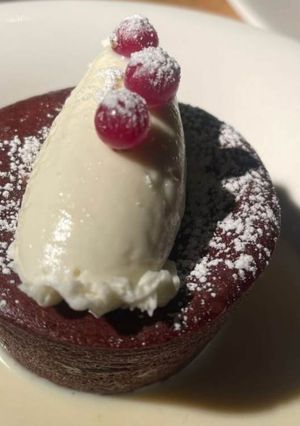 Foto de Petit Gateau na Airfryer