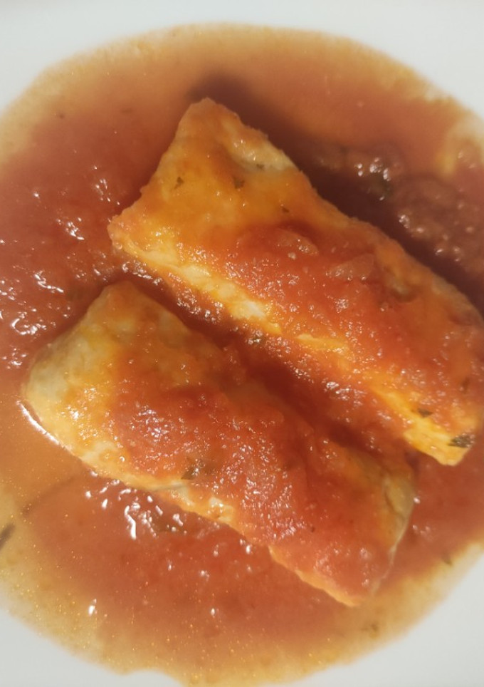 Una foto de Merluza en salsa de tomate