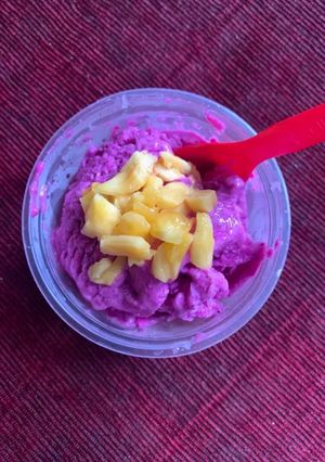 Foto resep Es Krim Buah Naga Pisang