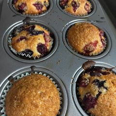 A picture of Cape Cod Berry Muffins.