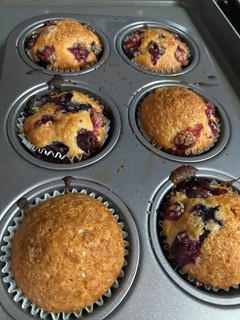A picture of Cape Cod Berry Muffins.
