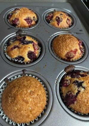 A picture of Cape Cod Berry Muffins.