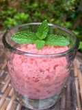 Helado proteico de fresa