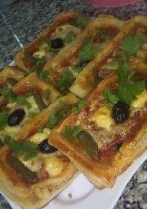 صورة لوصفة فطائر بالعجينة المورقة