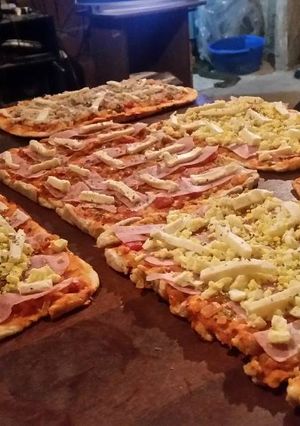 Una foto de Pizzas caseras, muy fácil