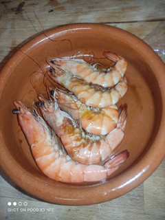 Una foto de Langostinos con soja