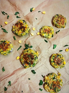A picture of Potato corn kabab.