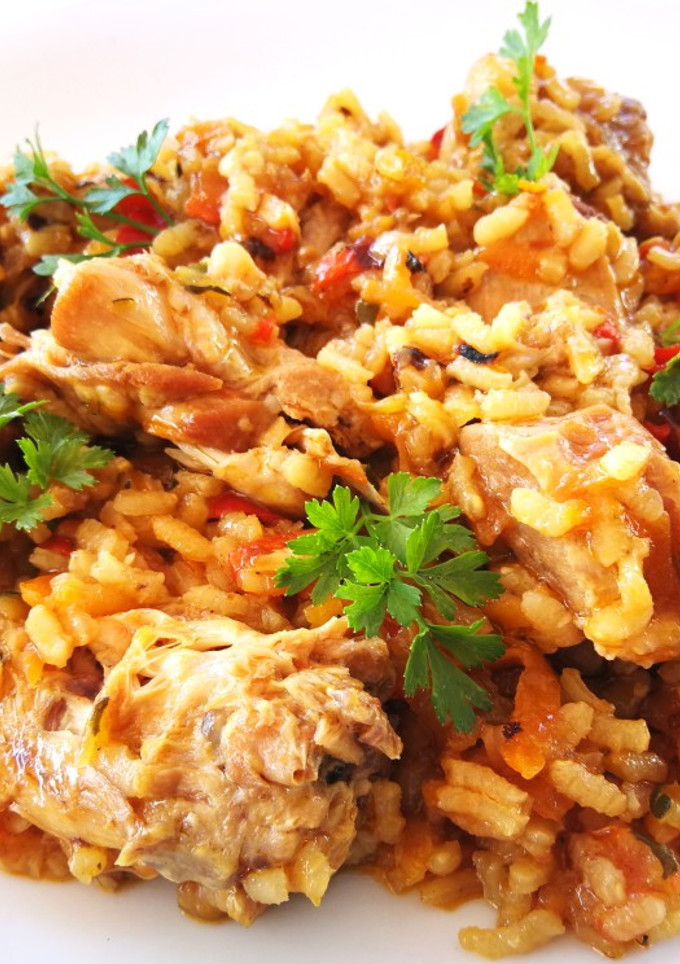 Una foto de Arroz con mezcla de carnes y hortalizas