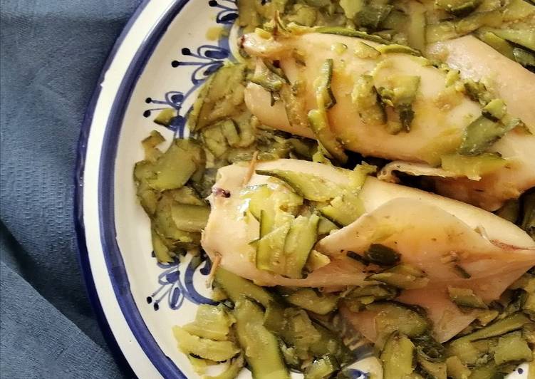 Calamari ripieni di zucchine