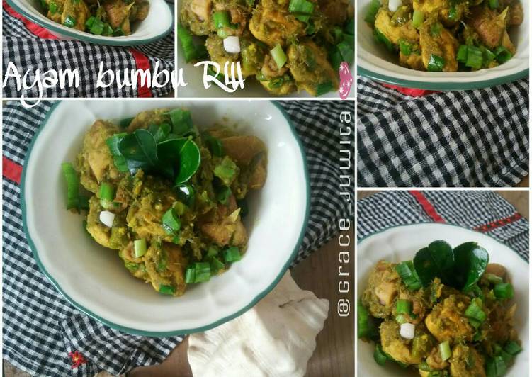 Resep Ayam bumbu RW Anti Gagal