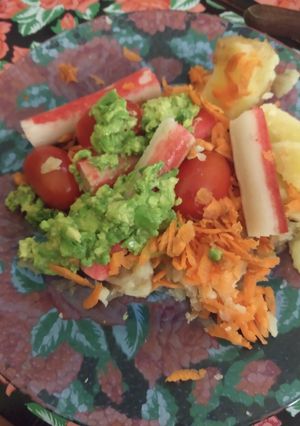 Una foto de Ensalada con kanikama