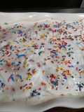 Vanilla Pudding Confetti Cake