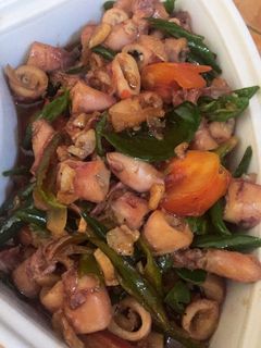 Foto resep Tumis cumi asin cabe hijau