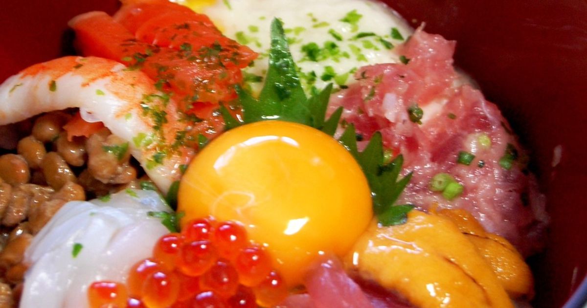 Bakudan Donburi (Bomb Rice Bowl) Recipe By Nyaop