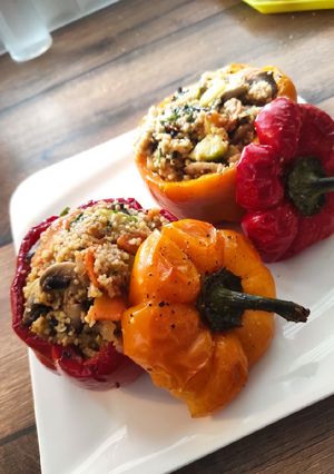 Sült töltött paprika recept fotója