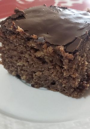 Una foto de Queque de plátano chocolate