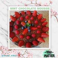 A picture of Mint chocolate mousse.