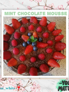 A picture of Mint chocolate mousse.
