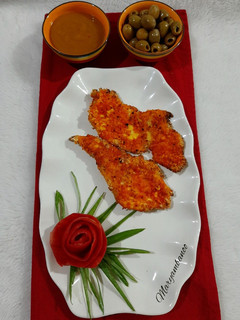 عکسی از دستور شنیسل مرغ (رژیمی)