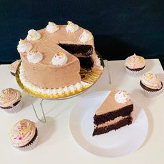 A picture of Dark Chocolate Cake.