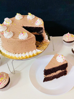 A picture of Dark Chocolate Cake.