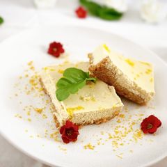 A picture of No bake key lime pie bars.