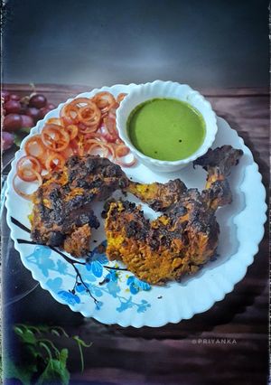 তন্দুরি চিকেন (Tandoori Chicken recipe in bengali) রেসিপির প্রধান ছবি