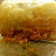 Milhojas de pollo y cebolla caramelizada