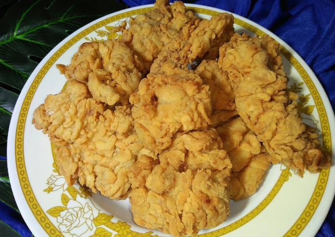 Ayam goreng crispy simple no ribet