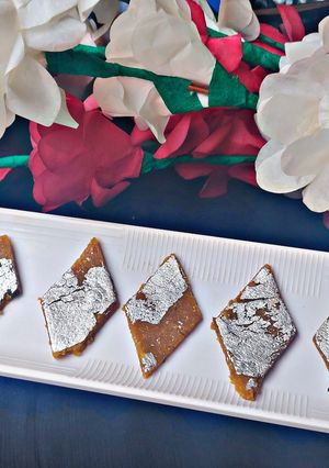 A picture of Mango Kaju Katli.