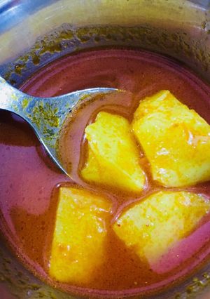 A picture of Aloo ki sabji.