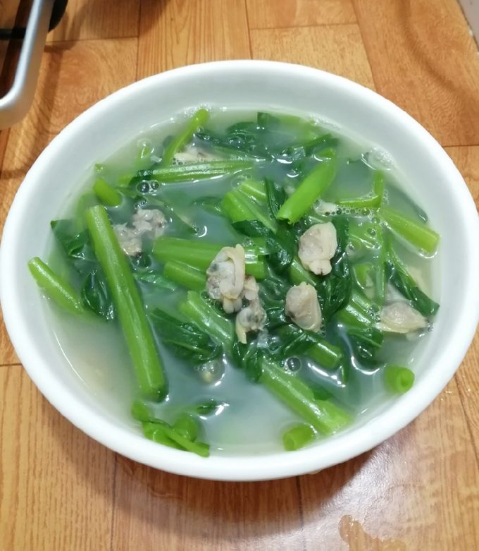 Cách Làm Món Canh Nghêu Rau Muống của Dieu Hien - Cookpad