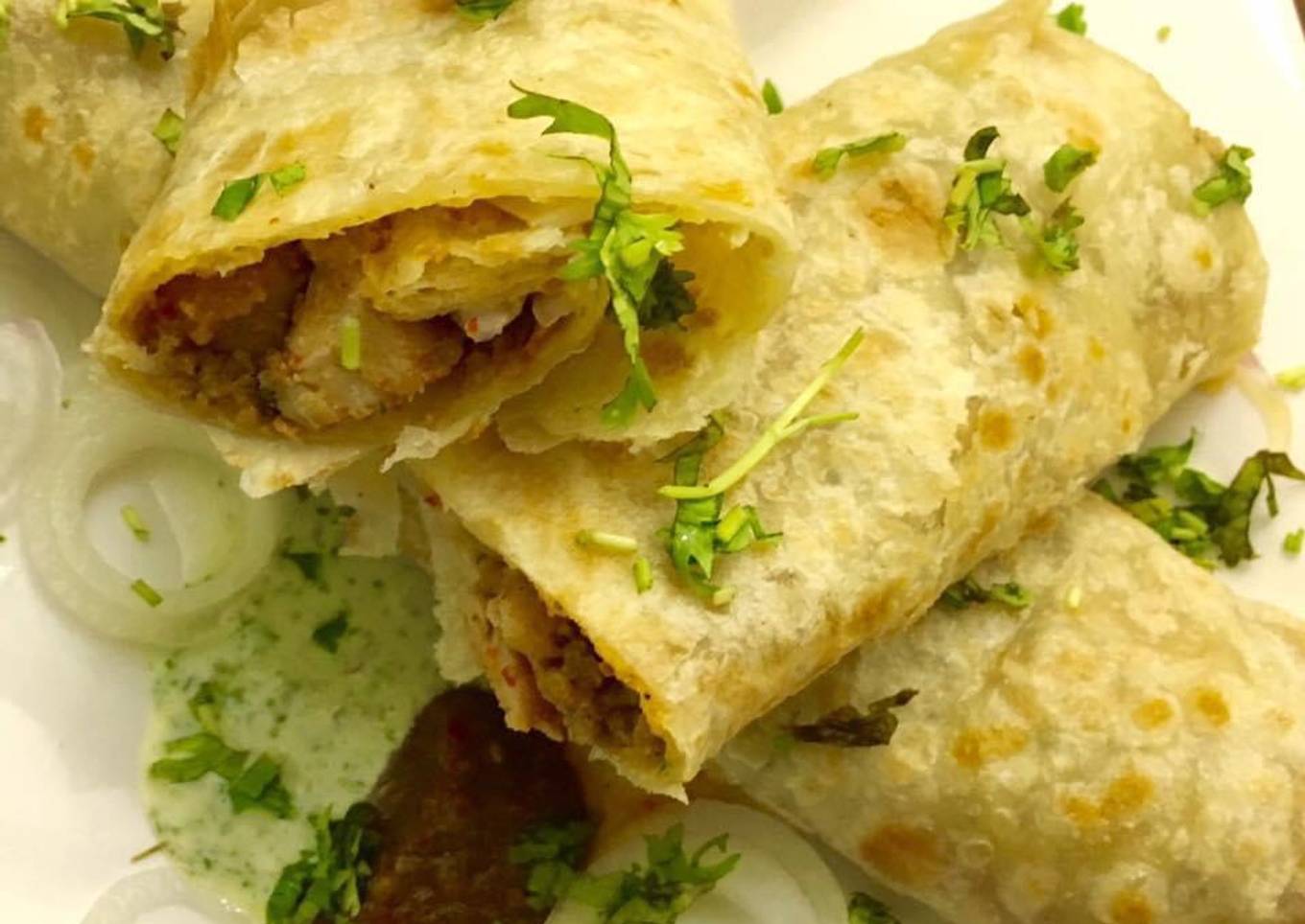 Chicken bihari boti roll😍😍