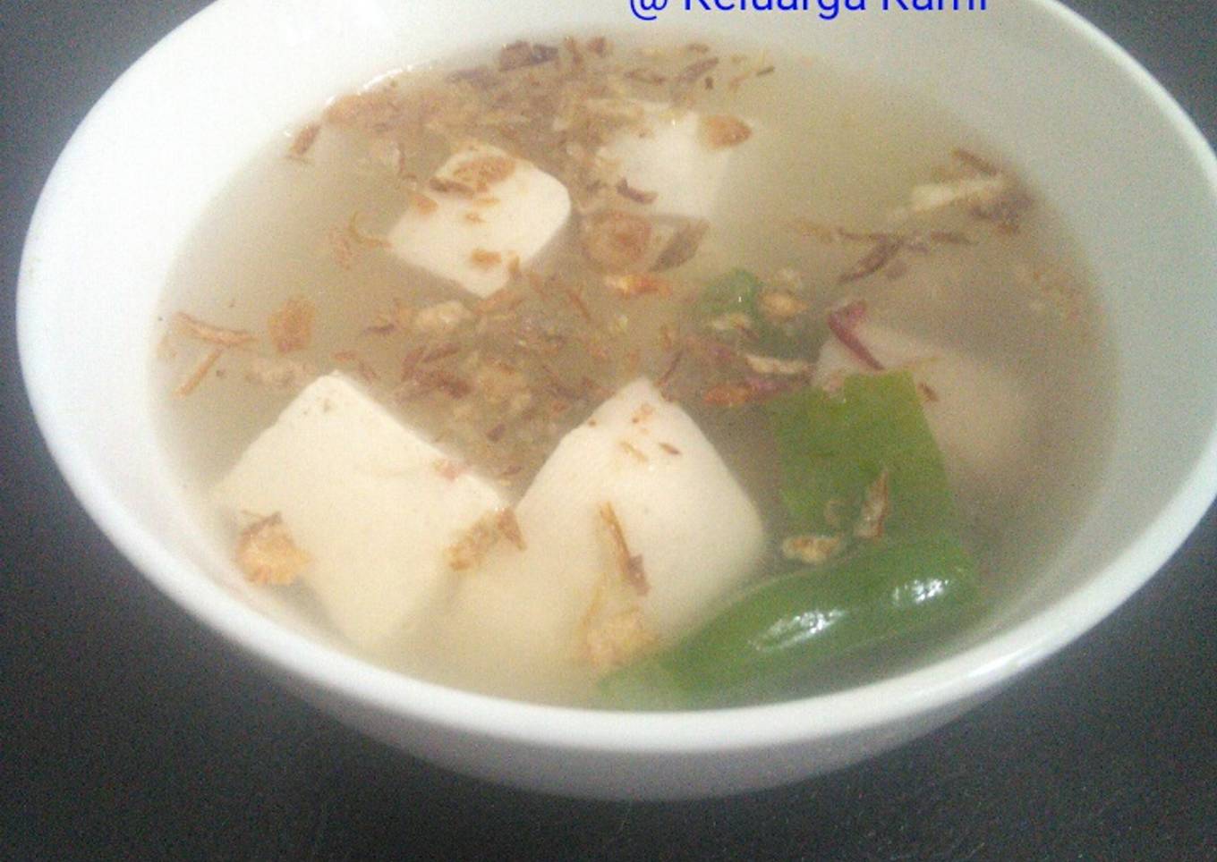Sop sosis tahu buncis