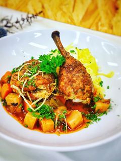 Opas Hähnchen in Rotwein(Coq au vin) Rezepthauptbild