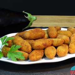 Una foto de Croquetas de berenjena muy cremosas y crujientes