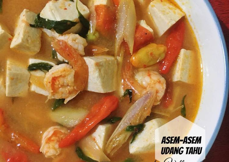 Asem Asem Udang Tahu
