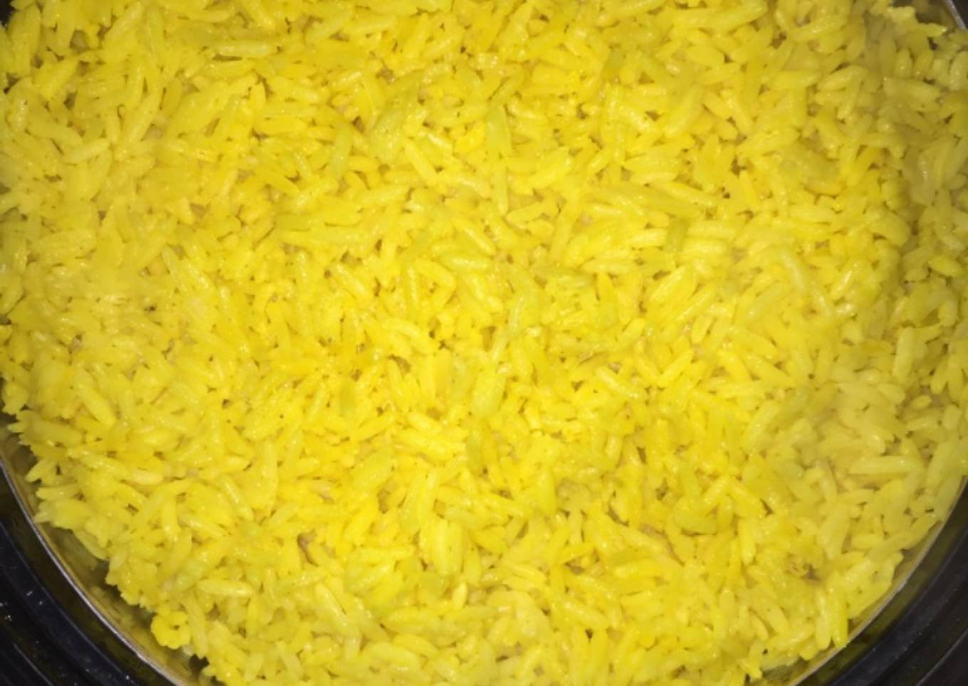Coconut turmeric rice