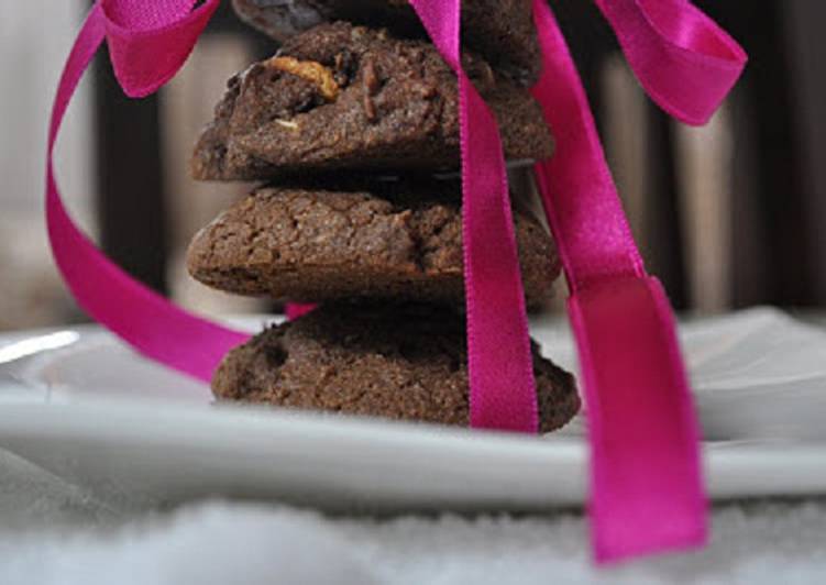 Recipe of Speedy Chocolate cookies with nuts and white chocolate chunks