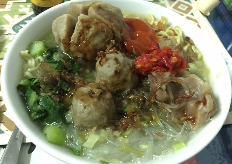 Cara Gampang Membuat Bakso urat home made, Enak