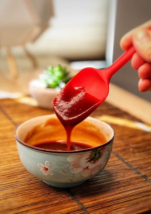 Una foto de Salsa Tonkatsu o Bulldog casera para Takoyakis de pulpo 🐙 japoneses 🇯🇵