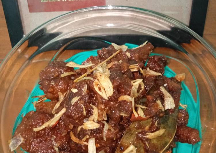Resep Daging kambing pedas manis Anti Gagal
